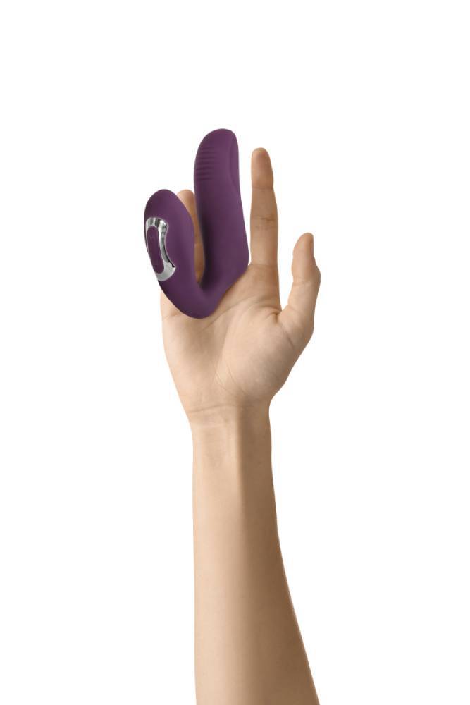 Evolved - Helping Hand - Dual Stimulation Finger Vibrator - Purple - Stag Shop