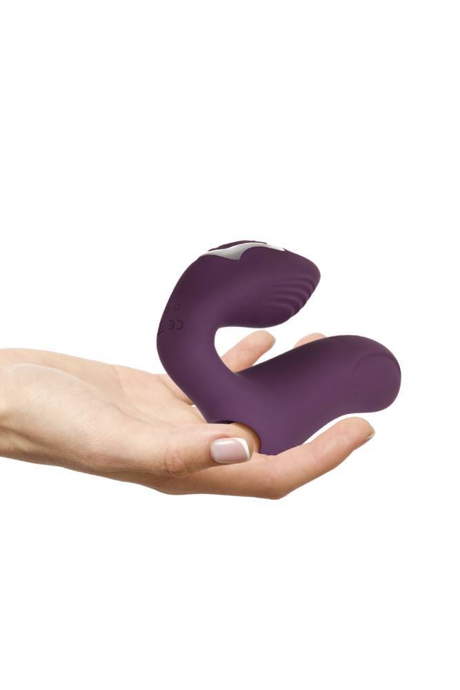 Evolved Helping Hand Dual Stimulation Finger Vibrator Purple