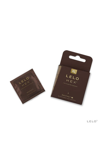 Lelo - Hex Respect XL Condoms - 3 Pack - Stag Shop