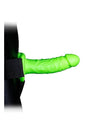 Ouch by Shots Toys - Realistic 7'' Hollow Strap-on Harness - Glow in the Dark - Stag Shop