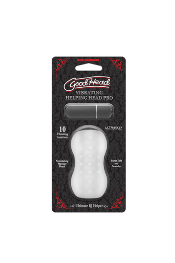 Doc Johnson - GoodHead - Vibrating Helping Head Stroker - Pro - Stag Shop