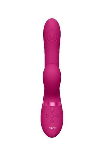 Shots Toys - VIVE - Hide Airwave & Pulse Wave G-Spot Vibrator - Pink - Stag Shop