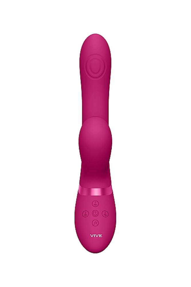 Shots Toys - VIVE - Hide Airwave & Pulse Wave G-Spot Vibrator - Pink - Stag Shop