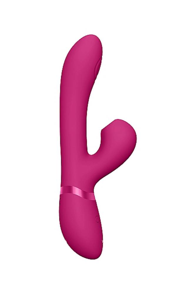 Shots Toys - VIVE - Hide Airwave & Pulse Wave G-Spot Vibrator - Pink - Stag Shop