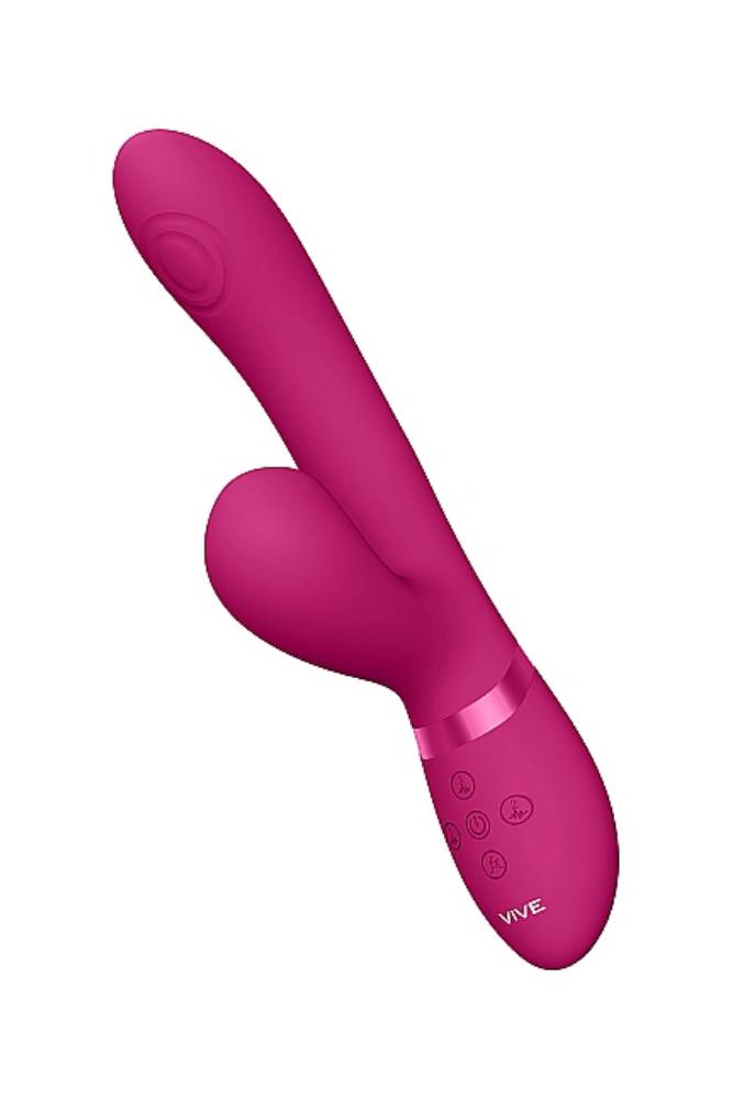Shots Toys - VIVE - Hide Airwave & Pulse Wave G-Spot Vibrator - Pink - Stag Shop