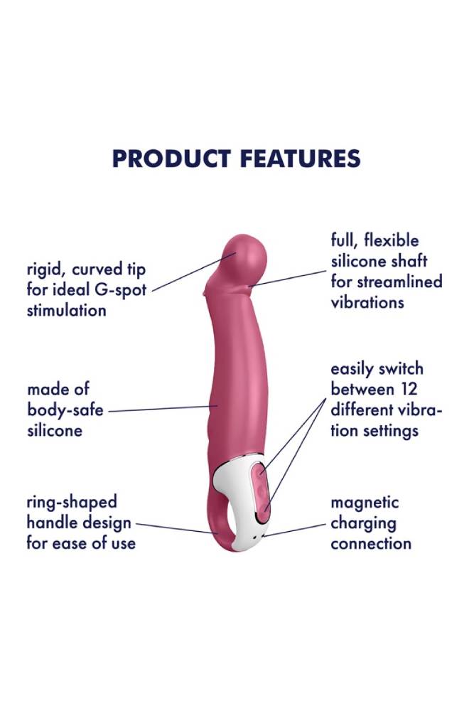 Satisfyer - Petting Hippo Vibrator - Pink - Stag Shop