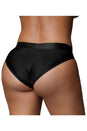 Ouch by Shots Toys - Vibrating Strap-on Hipster Panty Harness - Black - Various Sizes - Stag Shop