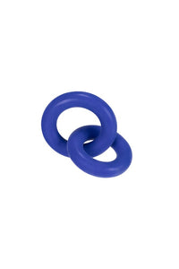 Thumbnail for Oxballs - Hunkyjunk - Duo Linked Cock & Ball Ring - Cobalt - Stag Shop