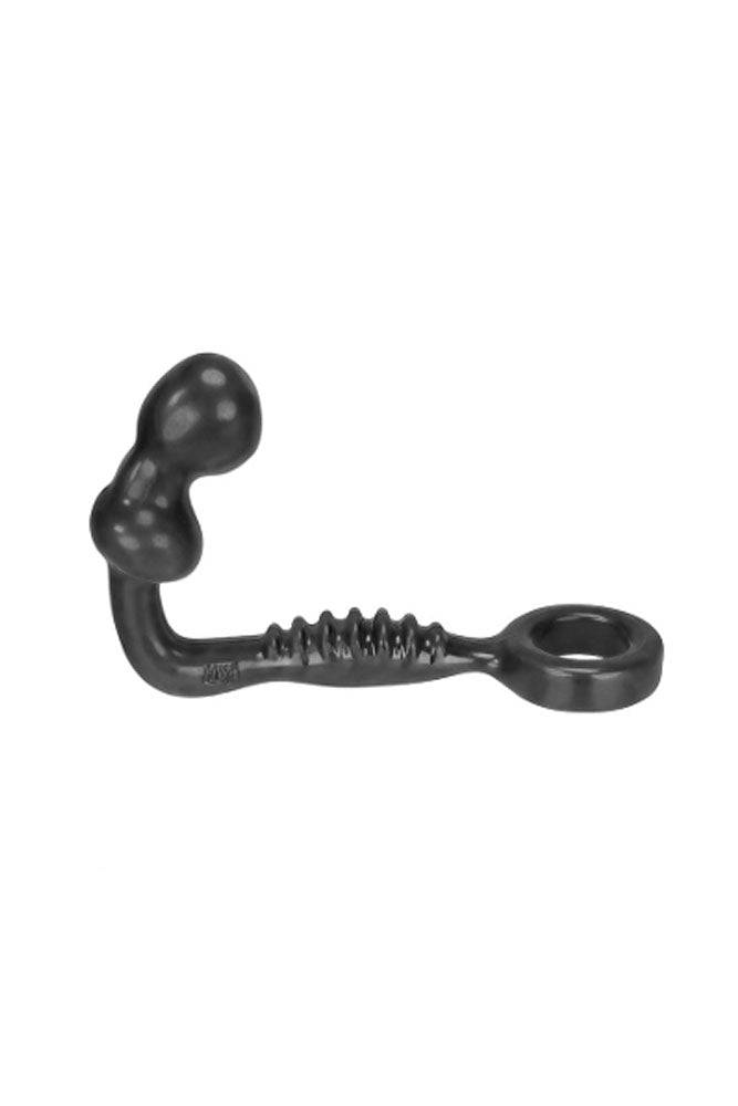 Oxballs - Hunkyjunk - Ripple Asslock Butt Plug & Cock Ring - Black - Stag Shop