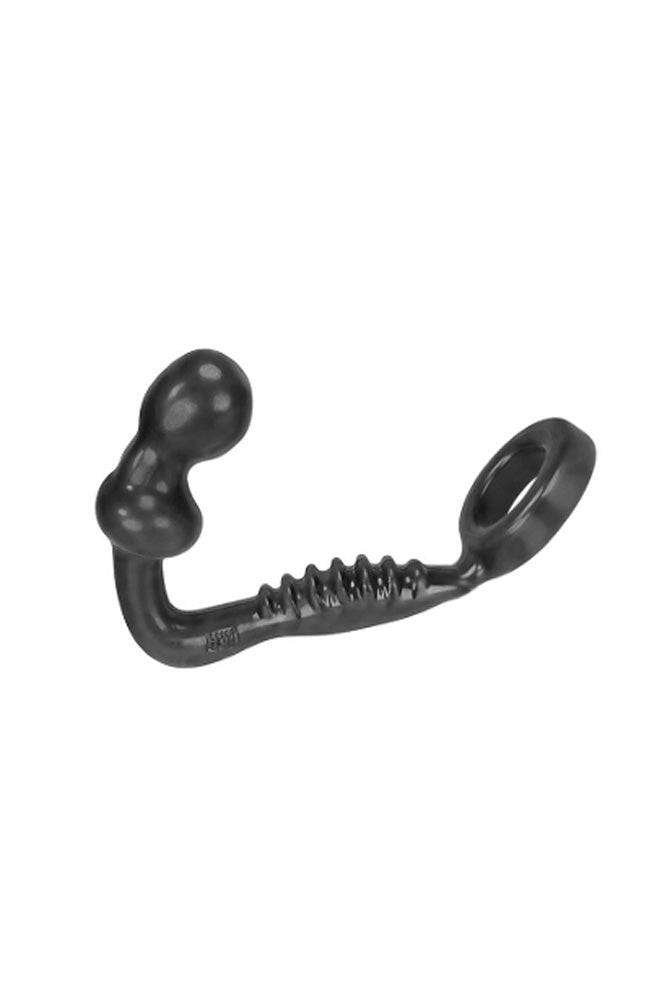 Oxballs - Hunkyjunk - Ripple Asslock Butt Plug & Cock Ring - Black - Stag Shop