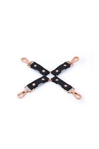 Thumbnail for NS Novelties - Bondage Couture - Hog Tie Strap - Black/Rose Gold - Stag Shop