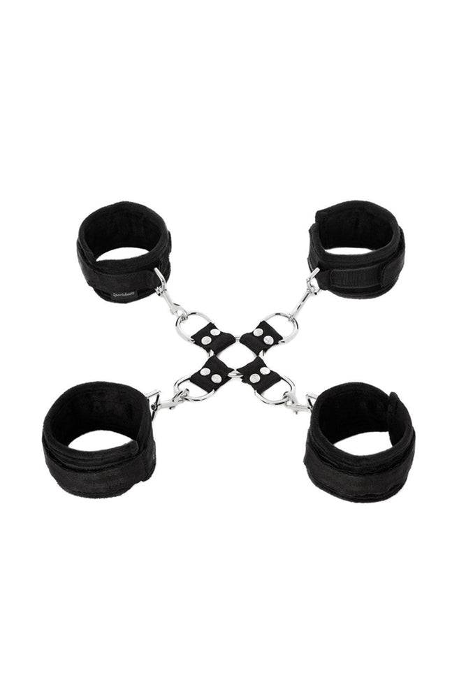 Sportsheets - 5-Piece Hog Tie & Cuff Set - Black - Stag Shop