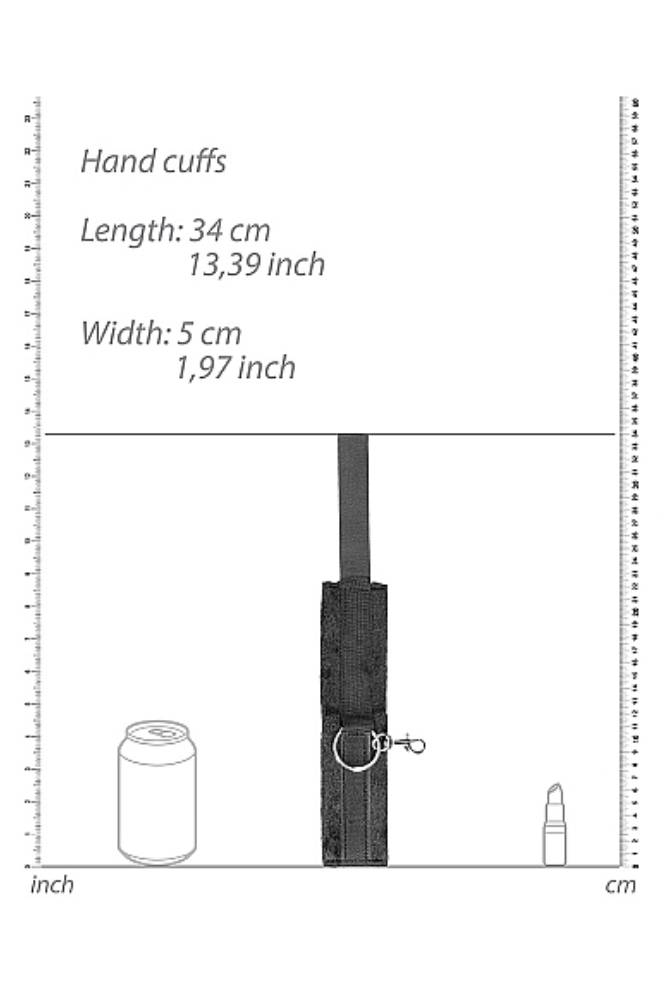 Ouch by Shots Toys - Black & White - Velcro Hogtie with Hand & Ankle Cuffs - Black - Stag Shop