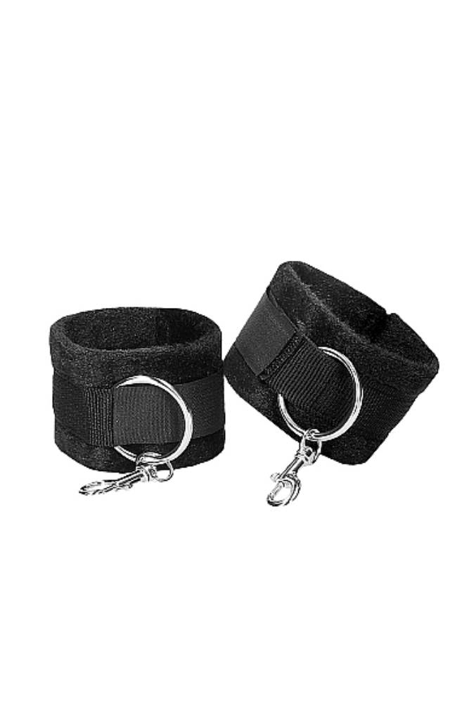 Ouch by Shots Toys - Black & White - Velcro Hogtie with Hand & Ankle Cuffs - Black - Stag Shop