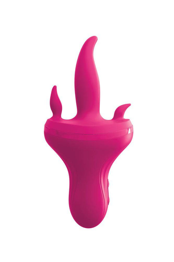 Pipedream - 3Some - Holey Trinity Triple Tongue Vibrator - Pink - Stag Shop