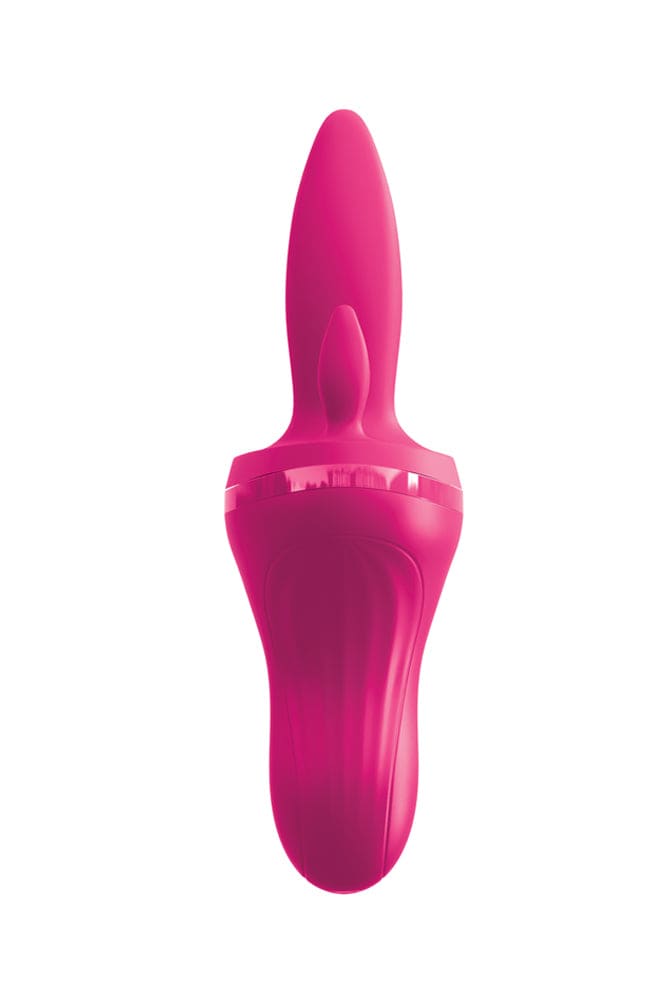 Pipedream - 3Some - Holey Trinity Triple Tongue Vibrator - Pink - Stag Shop