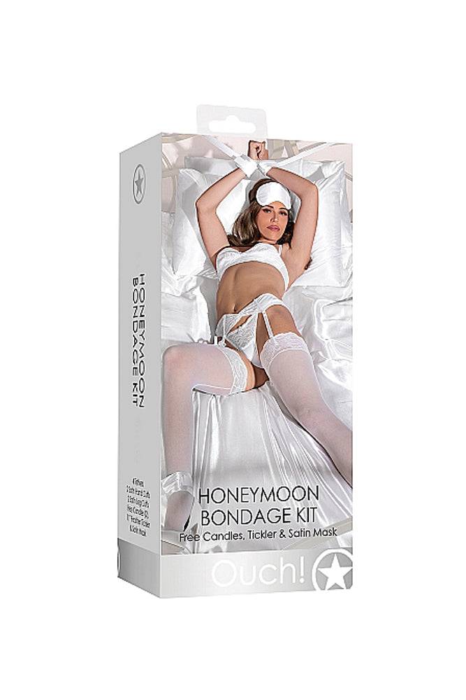 Ouch by Shots Toys - Honeymoon Bondage Kit - White - Stag Shop