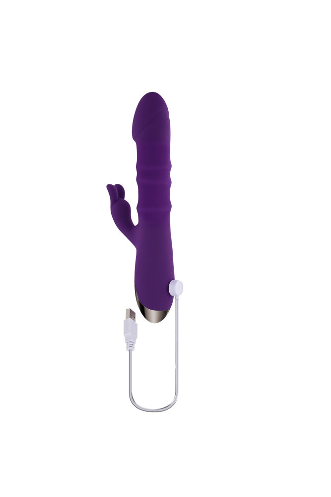 Playboy - Hop to It Rabbit Vibrataor - Purple - Stag Shop
