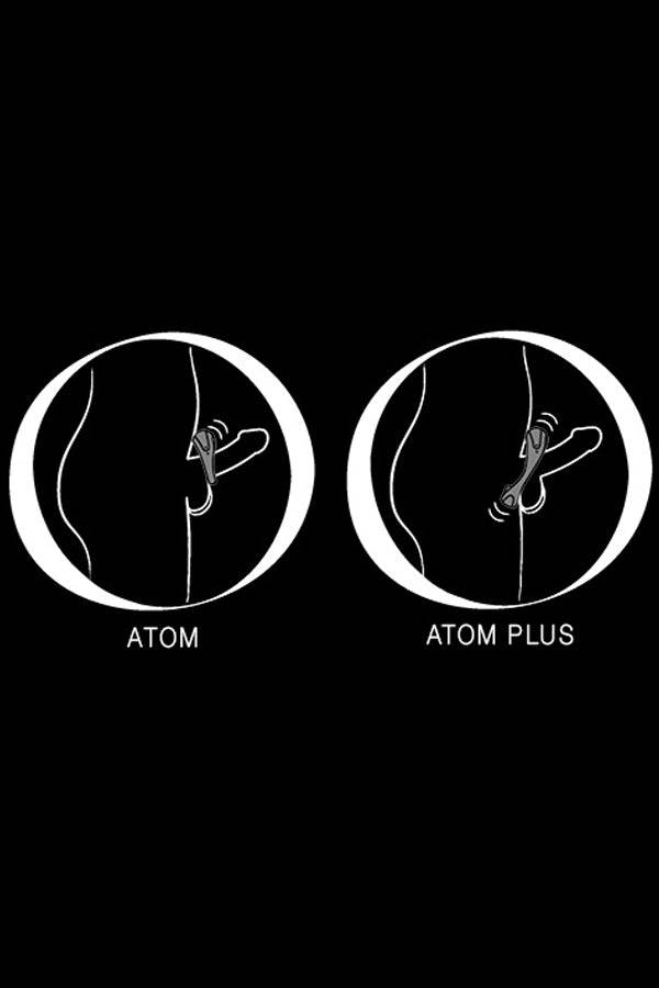 Hot Octopuss - Atom Plus Vibrating Cock Ring - Black | Stag Shop Hot Octopuss - Atom Plus Vibrating Cock Ring - Black | Stag Shop