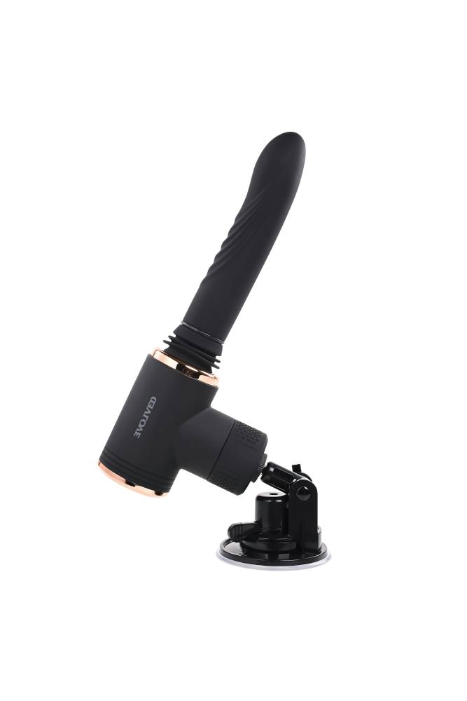 Evolved - Too Hot To Handle Thrusting & Heating Mountable Vibrator - Black - Stag Shop