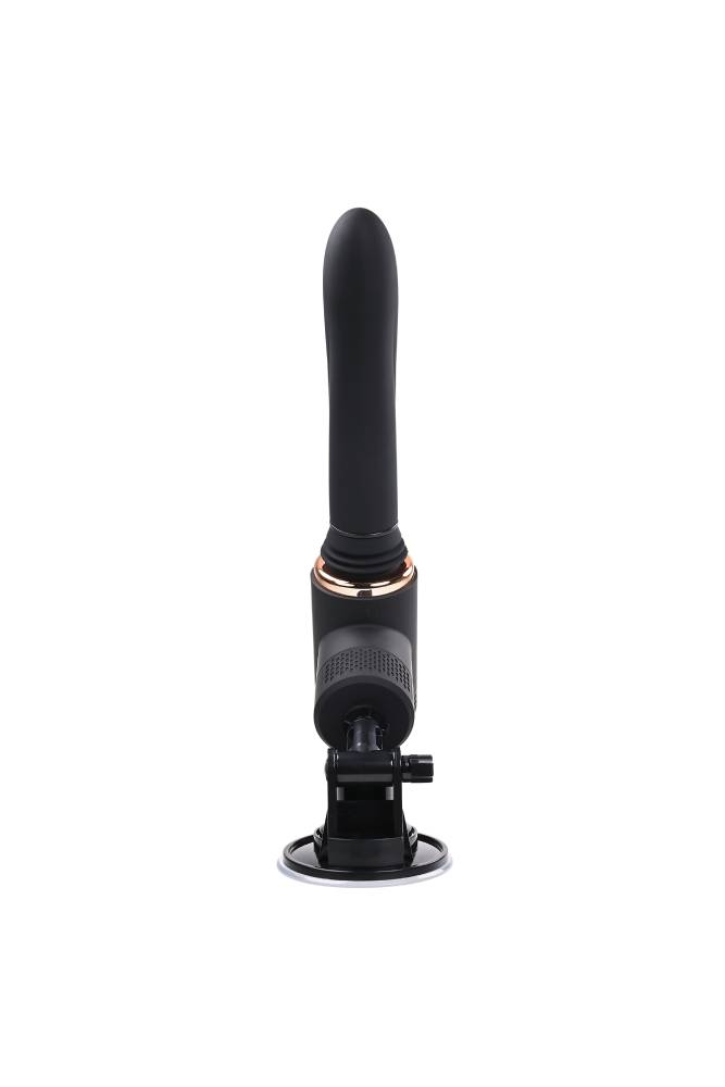 Evolved - Too Hot To Handle Thrusting & Heating Mountable Vibrator - Black - Stag Shop