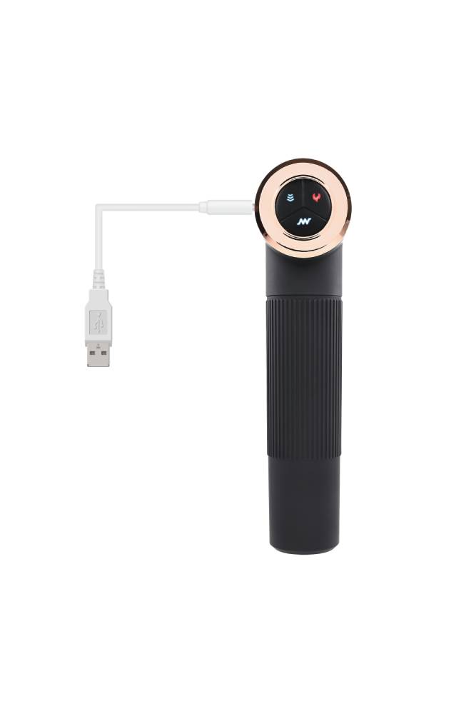 Evolved - Too Hot To Handle Thrusting & Heating Mountable Vibrator - Black - Stag Shop