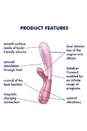 Satisfyer - Hot Lover Dual Bluetooth & Heating Vibrator - Pink - Stag Shop