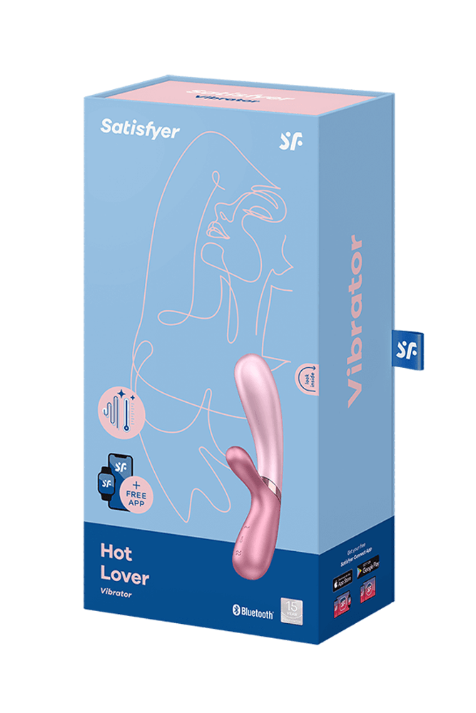 Satisfyer - Hot Lover Dual Bluetooth & Heating Vibrator - Pink - Stag Shop