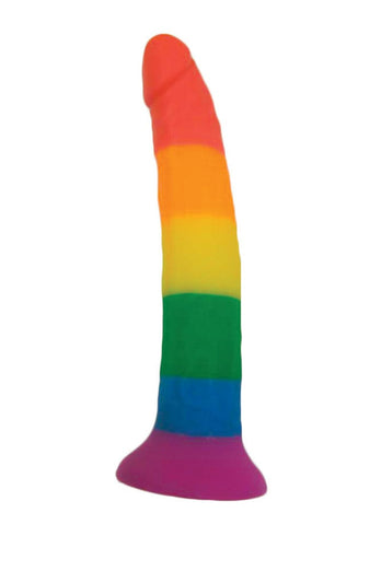 Hott Products - Rainbow Power Drive Strap-On Dildo - Stag Shop