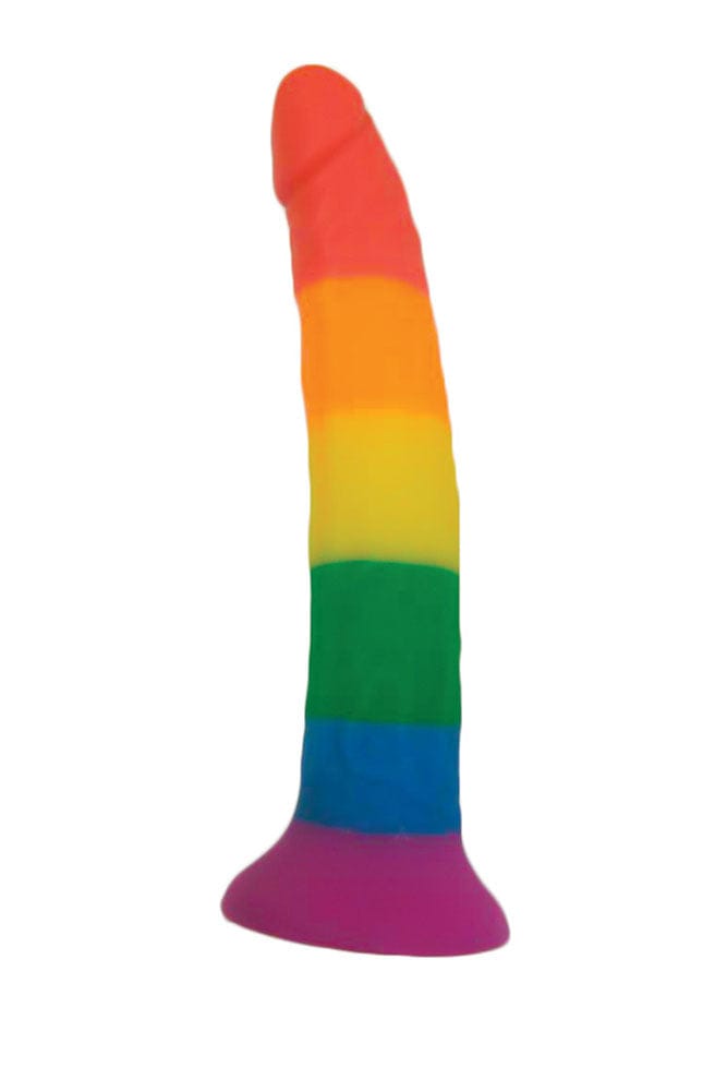 Hott Products - Rainbow Power Drive Strap-On Dildo - Stag Shop