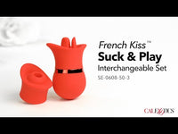Cal Exotics - French Kiss - Suck & Play Interchangeable Set - Red