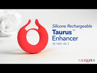 Cal Exotics - Couples Enhancer - Silicone Rechargeable Taurus Enhancer - Red