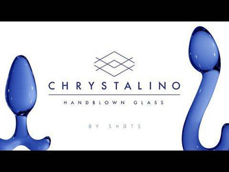 Shots Toys - Chrystalino - Pin Glass Butt Plug - Blue - Stag Shop