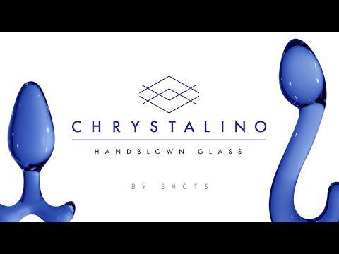 Shots Toys - Chrystalino - Pin Glass Butt Plug - Blue - Stag Shop