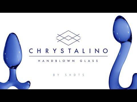 Shots Toys - Chrystalino - Pleaser Glass Butt Plug - Blue - Stag Shop