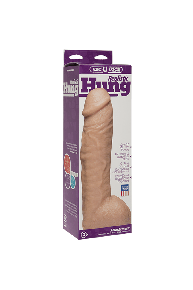 Vac-U-Lock by Doc Johnson - Realistic Hung Dildo - Stag Shop