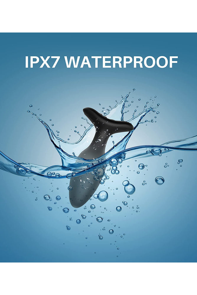 Lovense - Hush 2 Bluetooth Vibrating 1.5 Butt Plug - Black - Stag Shop