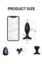 Lovense - Hush 2 Bluetooth Vibrating 1.5 Butt Plug - Black - Stag Shop