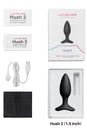 Lovense - Hush 2 Bluetooth Vibrating 1.5 Butt Plug - Black - Stag Shop
