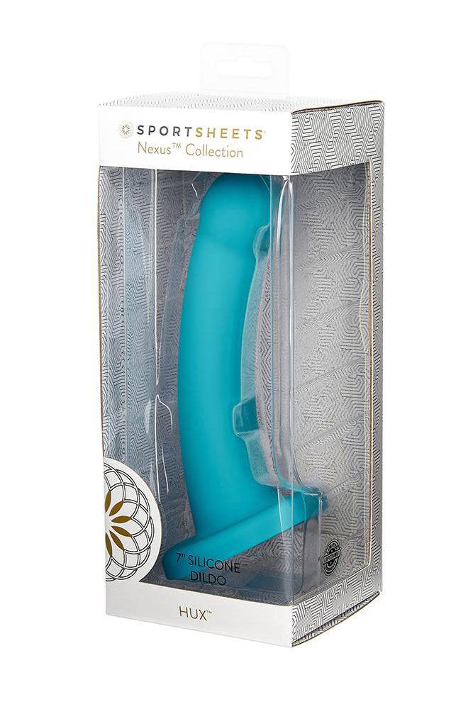 Sportsheets - Hux Silicone Dildo - Turquoise - Stag Shop