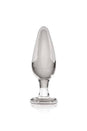 Pipedream - Icicles - No. 26 - Tapered Glass Butt Plug - Clear - Stag Shop