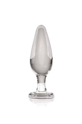 Pipedream - Icicles - No. 26 - Tapered Glass Butt Plug - Clear - Stag Shop