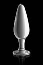 Pipedream - Icicles - No. 26 - Tapered Glass Butt Plug - Clear - Stag Shop