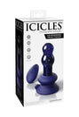 Pipedream - Icicles - No. 83 - Remote Control Vibrating Glass Butt Plug - Blue - Stag Shop