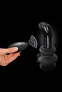 Pipedream - Icicles - No. 84 - Remote Control Vibrating Glass Butt Plug - Black - Stag Shop