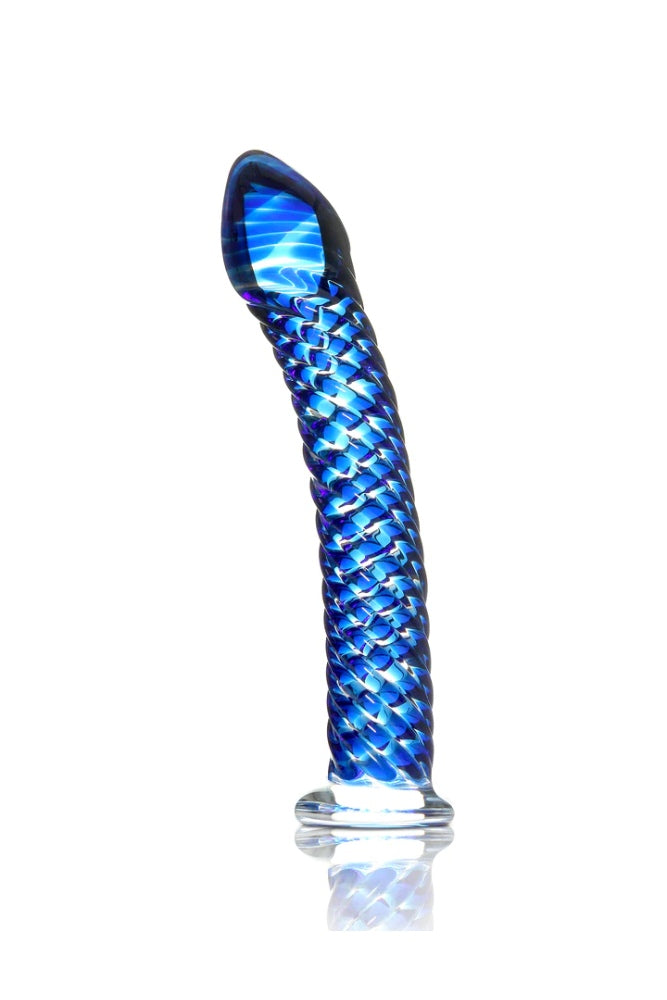 Pipedream - Icicles No. 29 Glass Dildo - Blue - Stag Shop
