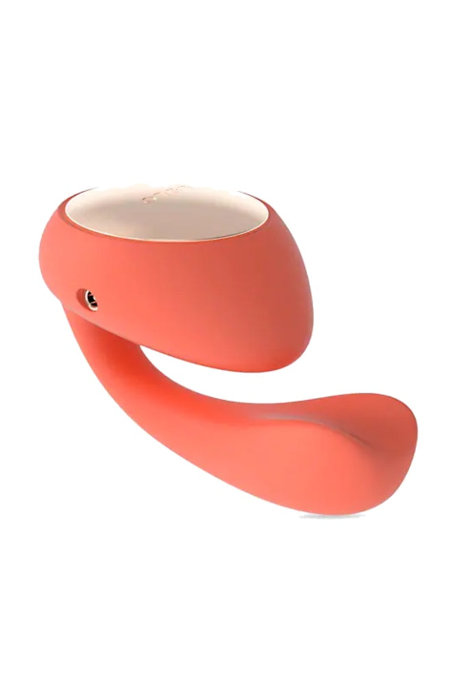 Lelo - Ida Wave App-Controlled Hands Free Dual Vibrator - Coral - Stag Shop