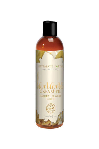 Intimate Earth - Nature Flavours Glides - Banana Cream Pie - 2oz - Stag Shop