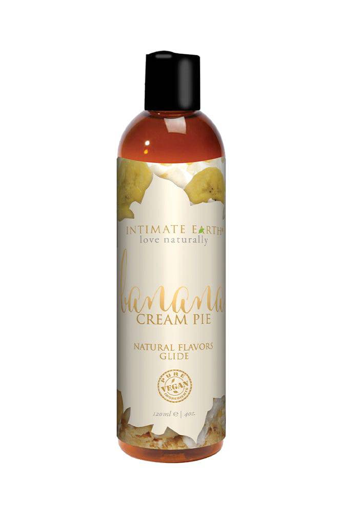 Intimate Earth - Nature Flavours Glides - Banana Cream Pie - 4oz - Stag Shop