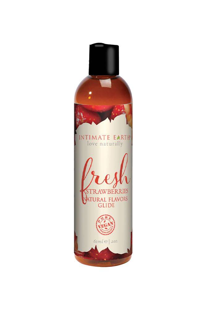 Intimate Earth - Nature Flavours Glides - Fresh Strawberries - 2oz - Stag Shop